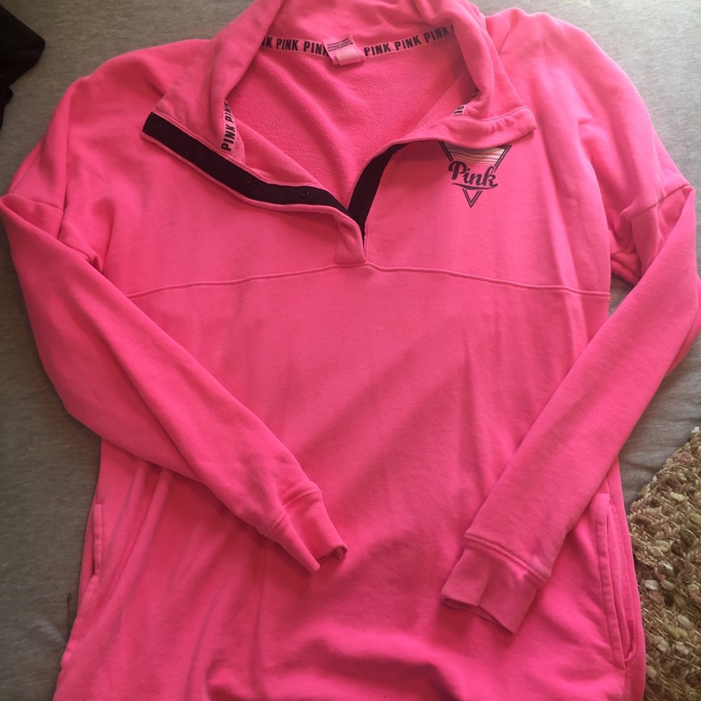 Neon PINK Varsity Crew